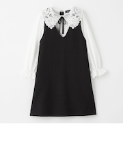 ポンチ レースエリ ワンピース / キッズ 100cm-130cm