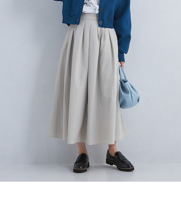 タック フレア スカート
