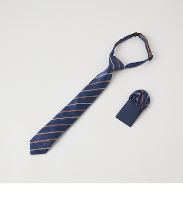 ネクタイチーフセット/ ストライプ ML