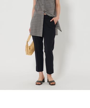 クロップド スリット パンツ