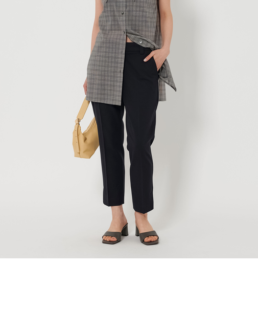クロップド スリット パンツ