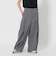 ハイウエスト タック ワイドパンツ