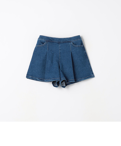 ストレッチデニム キュロット / キッズ  100cm-160cm - ストレッチ -