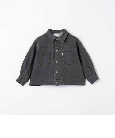 ストレッチ デニムブルゾン / キッズ  100cm-160cm - ストレッチ -