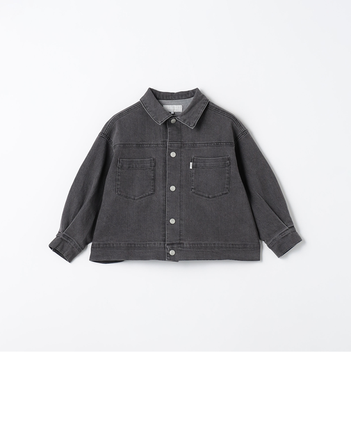 ストレッチ デニムブルゾン / キッズ  100cm-160cm - ストレッチ -