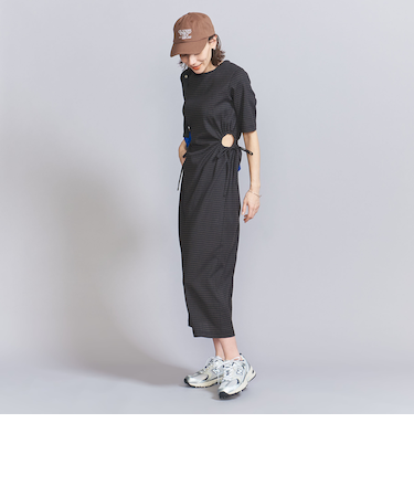 サイドホール ショートスリーブ ワンピース