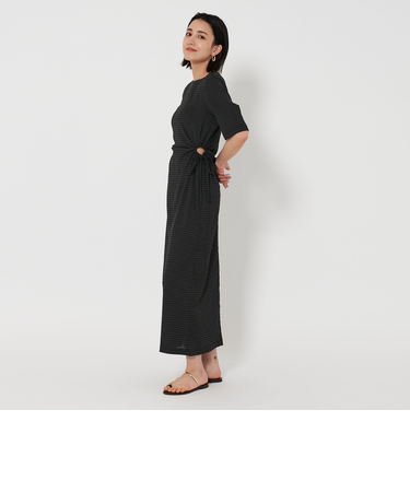 サイドホール ショートスリーブ ワンピース