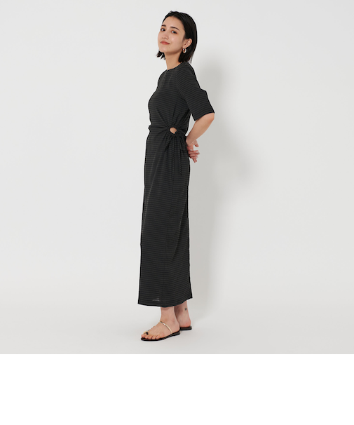 サイドホール ショートスリーブ ワンピース