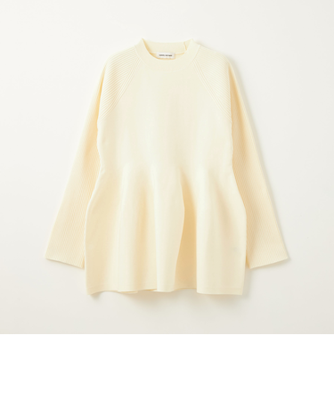 <EMMEL REFINES>EM ペプラム ニット チュニック