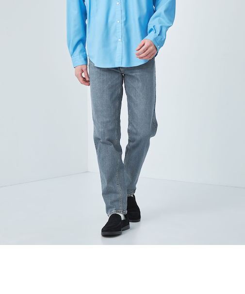 シグネチャーデニム スリムテーパード デニムパンツ