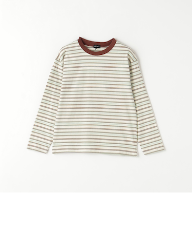 マルチボーダー プルオーバー ロングスリーブ / キッズ 140cm-160cm