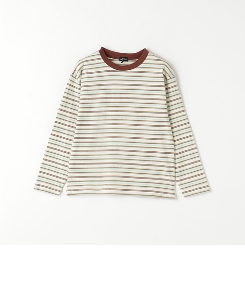 マルチボーダー プルオーバー ロングスリーブ / キッズ 140cm-160cm