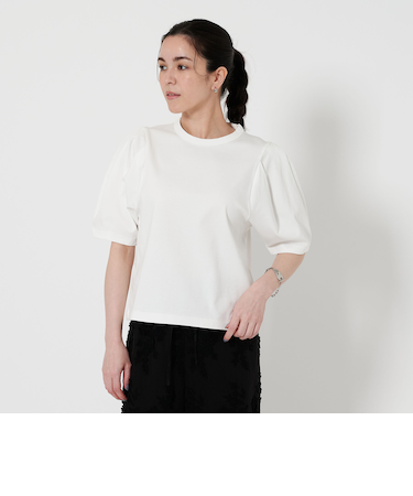 コットン タックスリーブ トップス