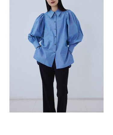 ＜EMMEL REFINES＞EM パフショルダー シャツ