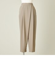 ＜conte＞アシンメトリー タック イージーパンツ