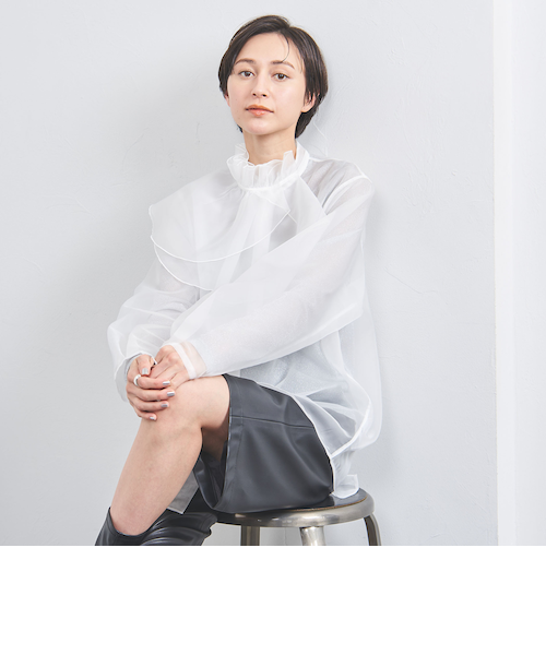 ツートーン ジャガード ブラウス｜ユナイテッドアローズ アウトレット