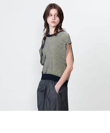 ＜ASTRAET＞5G クルーネック ノースリーブニット