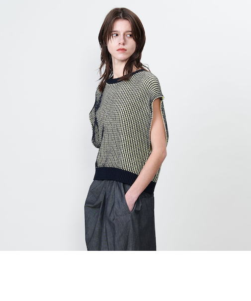 ＜ASTRAET＞5G クルーネック ノースリーブニット