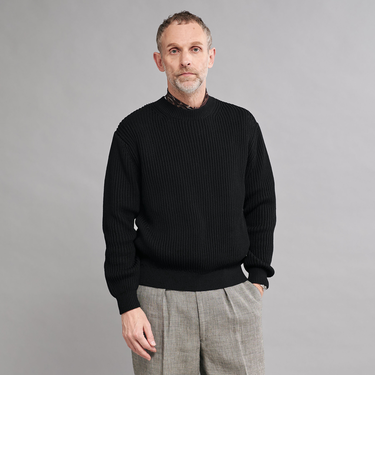 <SOVEREIGN>ローゲージ アゼ クルーネックニット