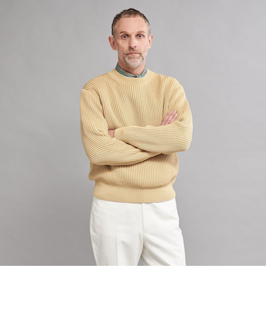 <SOVEREIGN>ローゲージ アゼ クルーネックニット