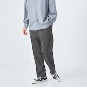 ポリエステル ツイル  ワイド ユーティリティパンツ -ストレッチ-