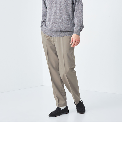 ポリエステル ツイル ワイド ユーティリティパンツ -ストレッチ-