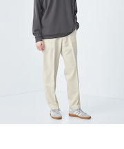 ポリエステル ツイル  ワイド ユーティリティパンツ -ストレッチ-