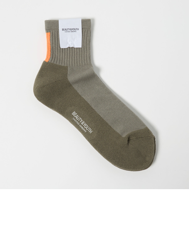 バック ライン クォーター ソックス