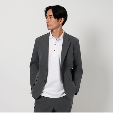 ミクスチャーナイロン コンフォート ジャケット ‐ヨコストレッチ・撥水機能・セットアップ対応‐