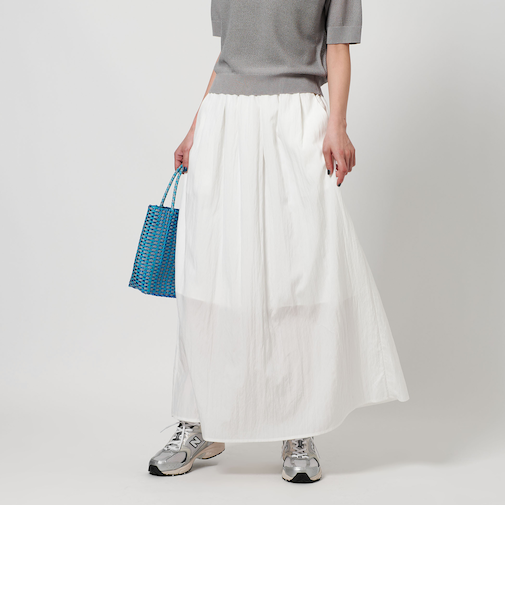 ギャザーフレア ロングスカート