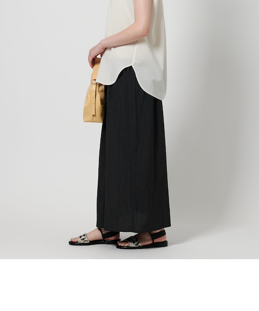 ギャザーフレア ロングスカート