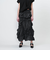 ＜ASTRAET＞タフタ シャーリング ロングスカート