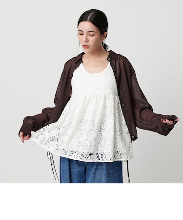 ポリエステル レースキャミソール