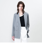 ＜ASTRAET＞ピークドラペル 6ボタン ダブルジャケット