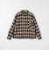 ＜GLR or＞オンブレ チェック ジップ 長袖 シャツ