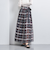 シアー チェック  ラップスカート