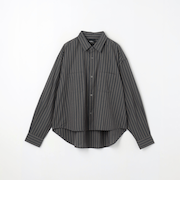 ＜GLR or＞ショート丈 ストライプ 長袖 シャツ