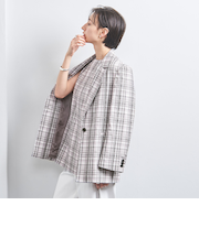 チェック テーラード ジャケット