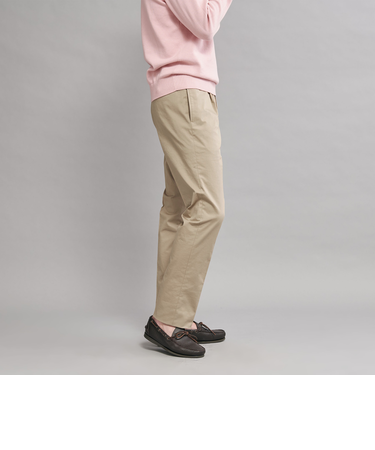 ＜SOVEREIGN＞ コットンツイル 1プリーツ パンツ