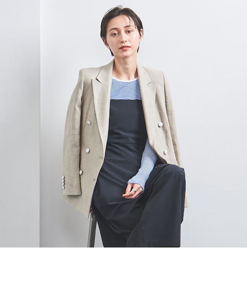 リネン ブレザー ジャケット