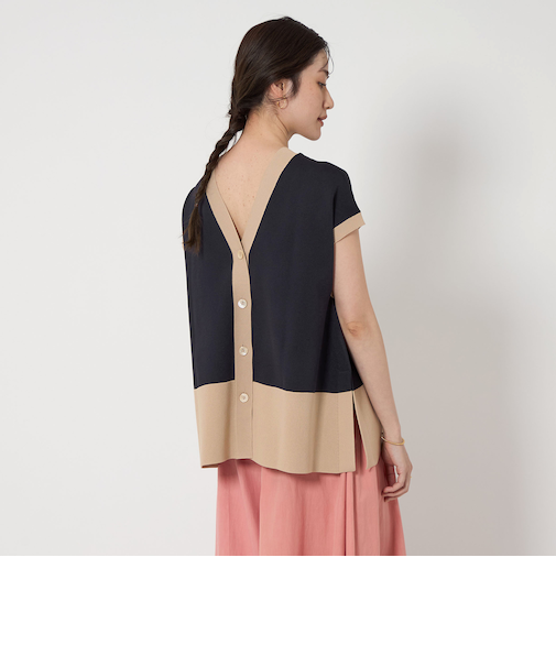 ミニマル 2WAY ニットベスト