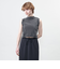 ＜ASTRAET＞コットン ハイネック ノースリーブカットソー