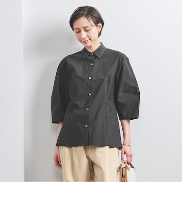 バックスリットリボン ブラウス