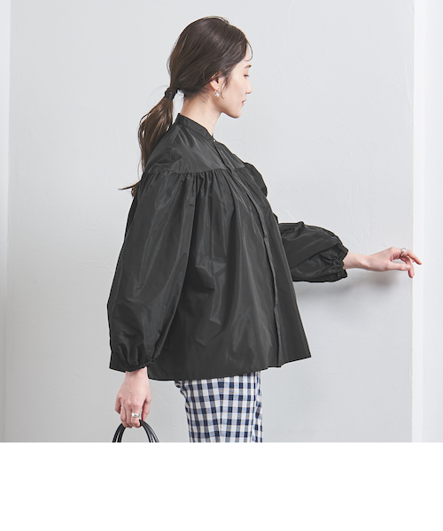 ユナイテッドアローズ　ツートーン ジャガード ブラウス38 UNITED ARROWS LTD. OUTLET｜ツートーン ジャガード ブラウス