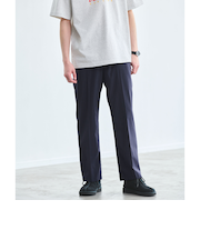 ウォッシャブルトロ ストライプ パンツ ―ストレッチ―