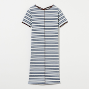 カット マルチボーダーTシャツ ワンピース  / キッズ  100cm-130cm