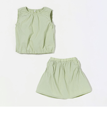 ギャザーセットアップ / キッズ 100cm-160cm