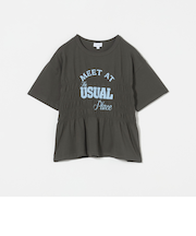 シャーリングプリント Tシャツ / キッズ  140cm-160cm