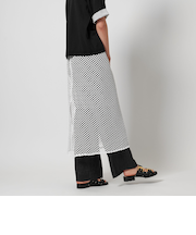 メッシュ スパングル スカート