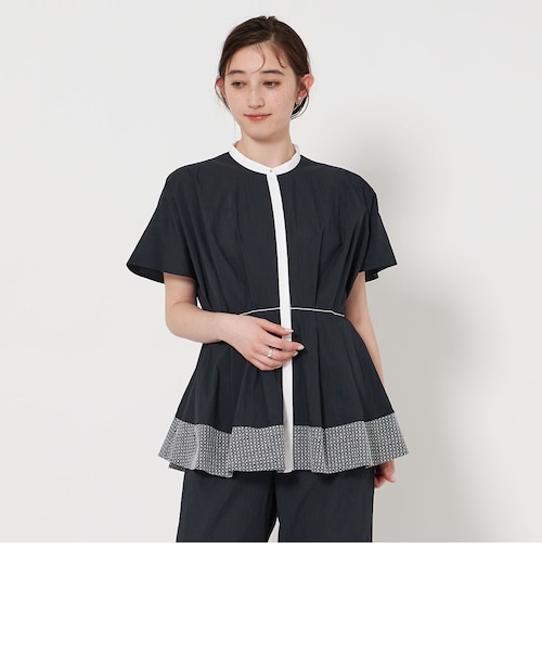 キュプラ リボンタイノーカラーブラウス UNITED ARROWS LTD. OUTLET｜キュプラ リボンタイノーカラーブラウス